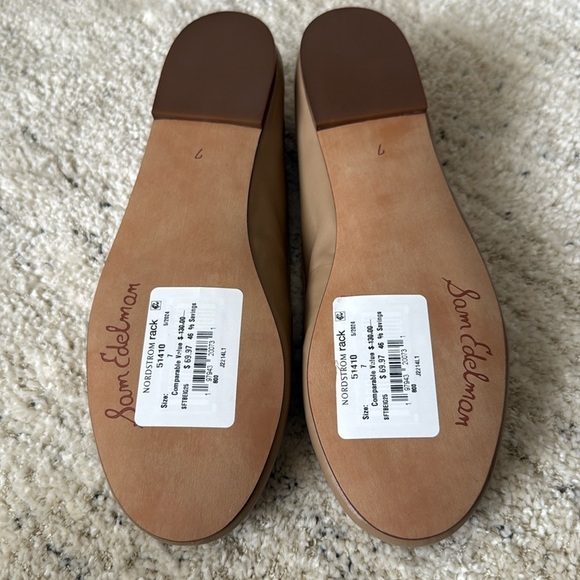 Sam Edelman Ballet Flats with Signature SE Bow Accent Size 7 New Never Worn - Picture 9 of 11
